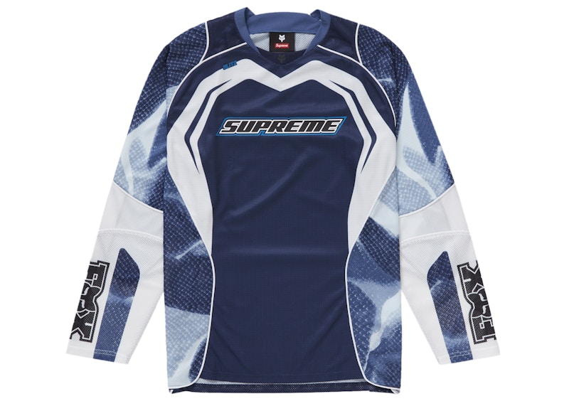 Buy Supreme Fox Racing Jersey Blue - Novelship