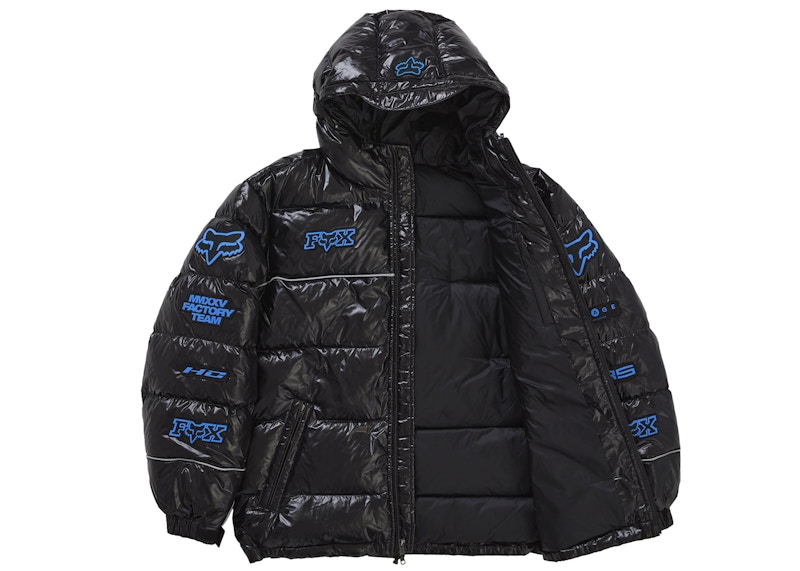 Lookbook シュプリーム フォックスレーシング シャイニーダウンパファージャケット ブラック