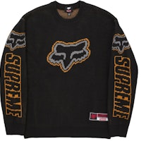 Supreme Fox Racing Sweater Black Supreme Fox Racing Sweater Black