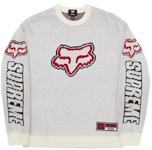 Supreme Fox Racing Sweater Putih Buy Supreme Fox Racing Sweater Putih