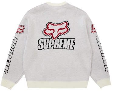 Supreme Fox Racing Sweater Putih Order Supreme Fox Racing Sweater Putih