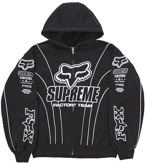 supreme-fox-racing-zip-up-hooded-sweatshirt-black