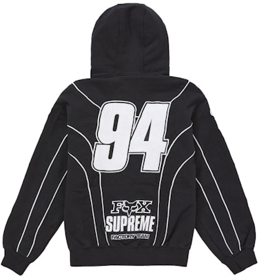 슈프림 폭스 레이싱 집업 후드 스웨트셔츠 블랙 Order 슈프림 폭스 레이싱 집업 후드 스웨트셔츠 블랙