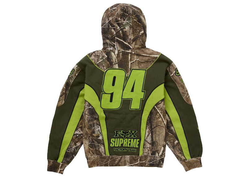 Order 슈프림 폭스 레이싱 집업 후디 리얼트리 하드우드 카모