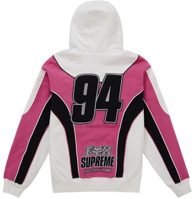 Supreme x Fox Racing白色拉链连帽卫衣 Order Supreme x Fox Racing白色拉链连帽卫衣