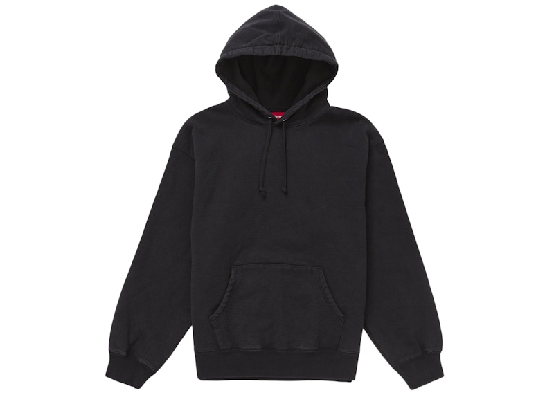 Supreme Frayed Hooded Sweatshirt Black