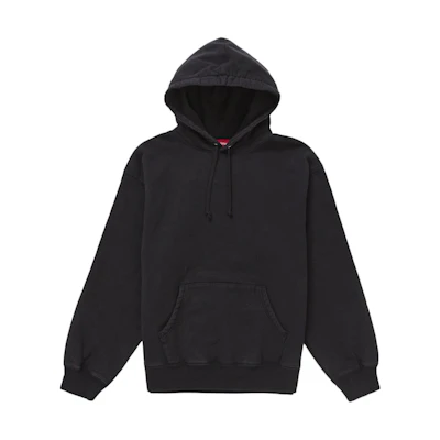 Supreme Frayed Hooded Sweatshirt Black