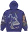Order Supreme Frazetta Zip Up Hooded Sweatshirt Washed Navy