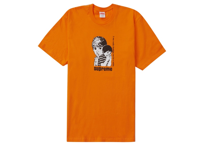 Supreme Freaking Out Tee Orange
