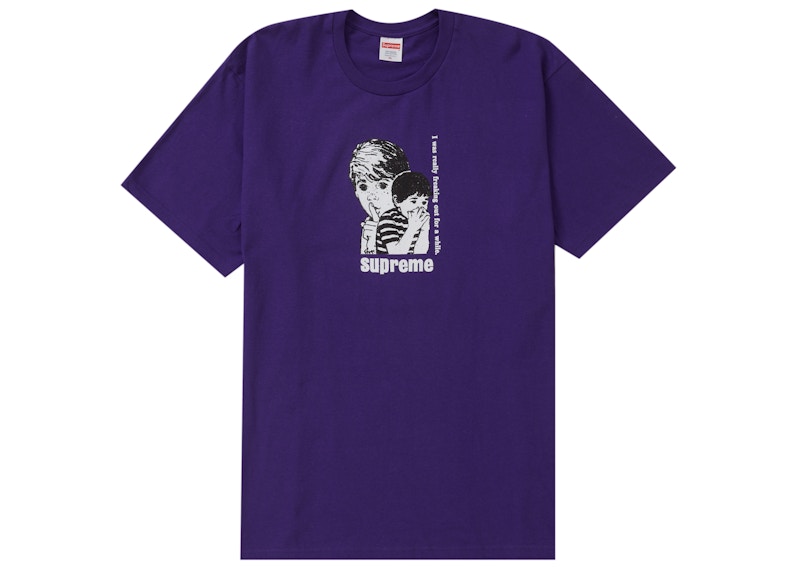 Supreme Freaking Out Tee Purple