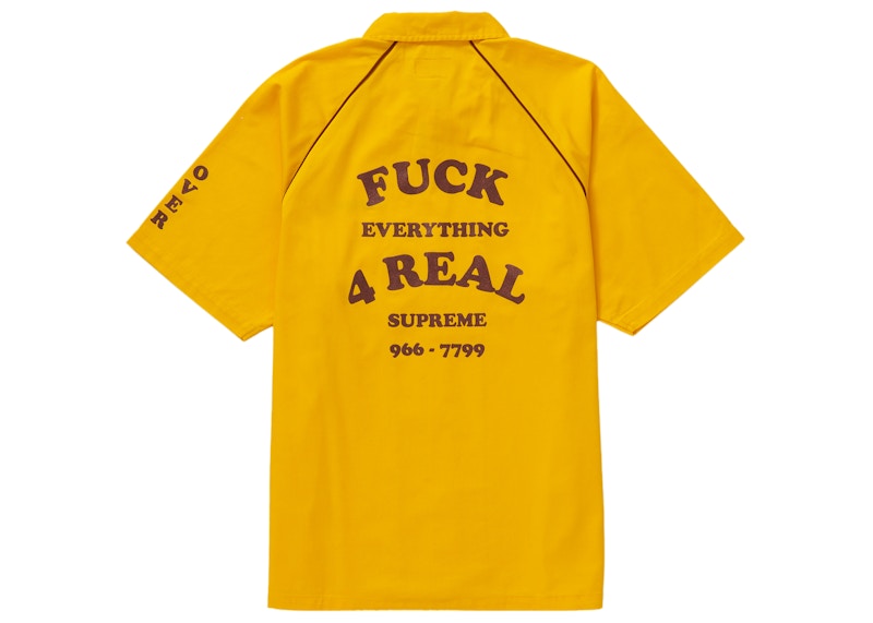 Order Supreme「F**k Everything」ワークシャツ（黄）
