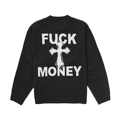 Supreme Fuck Money Sweater Black
