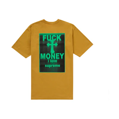 Supreme Fuck Money Tee Mustard
