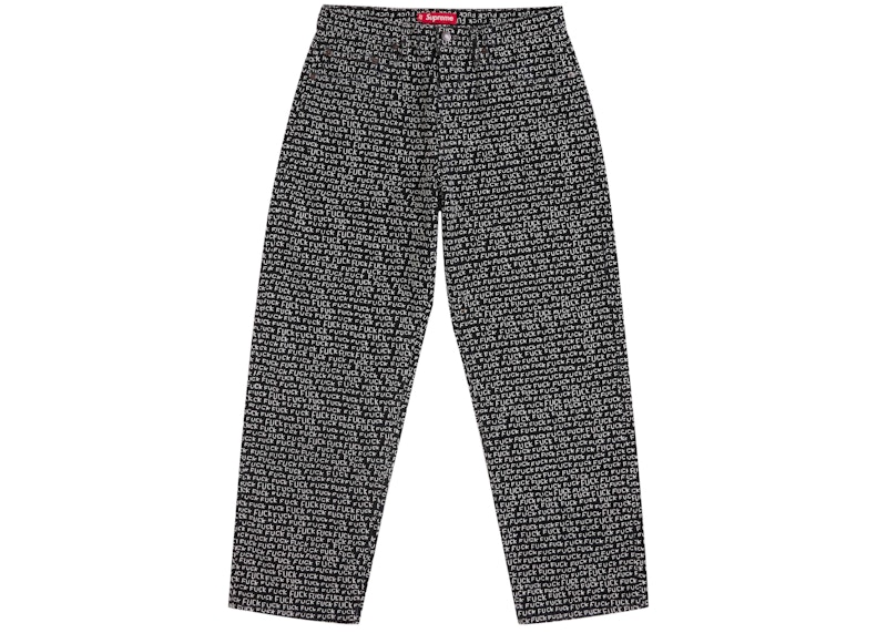 Supreme Fuck Stitch Loose Fit Jean Black