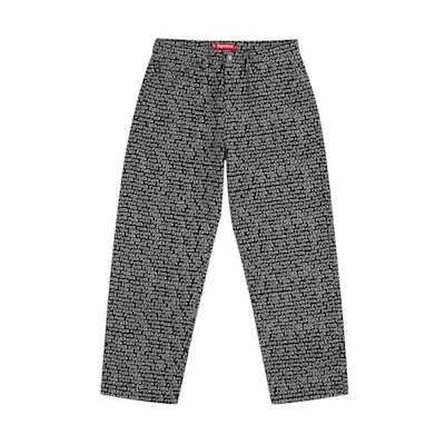 Supreme Fuck Stitch Loose Fit Jean Black