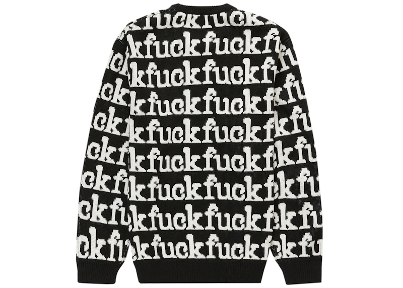 Order Supreme Suéter Fuck (SS22) Negro