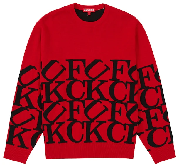 supreme-fuck-sweater-red