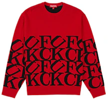 Supreme Fuck Sweater Red Supreme Fuck Sweater Red