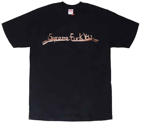 Supreme Fuck You Tee Black Buy Supreme Fuck You Tee Black