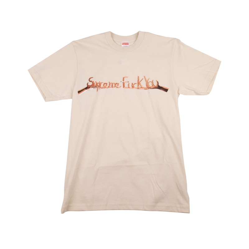 Buy Supreme Fuck You Tee Natural