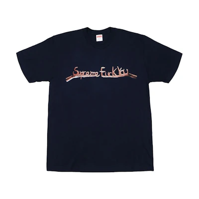 Supreme Fuck You Tee Navy