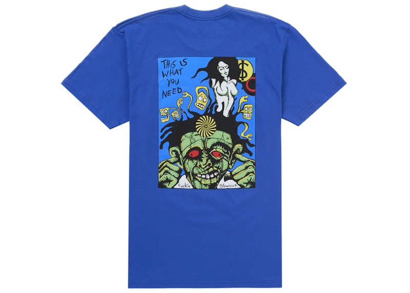 Supreme Fuckin Blowout Tee Royal 圖 2