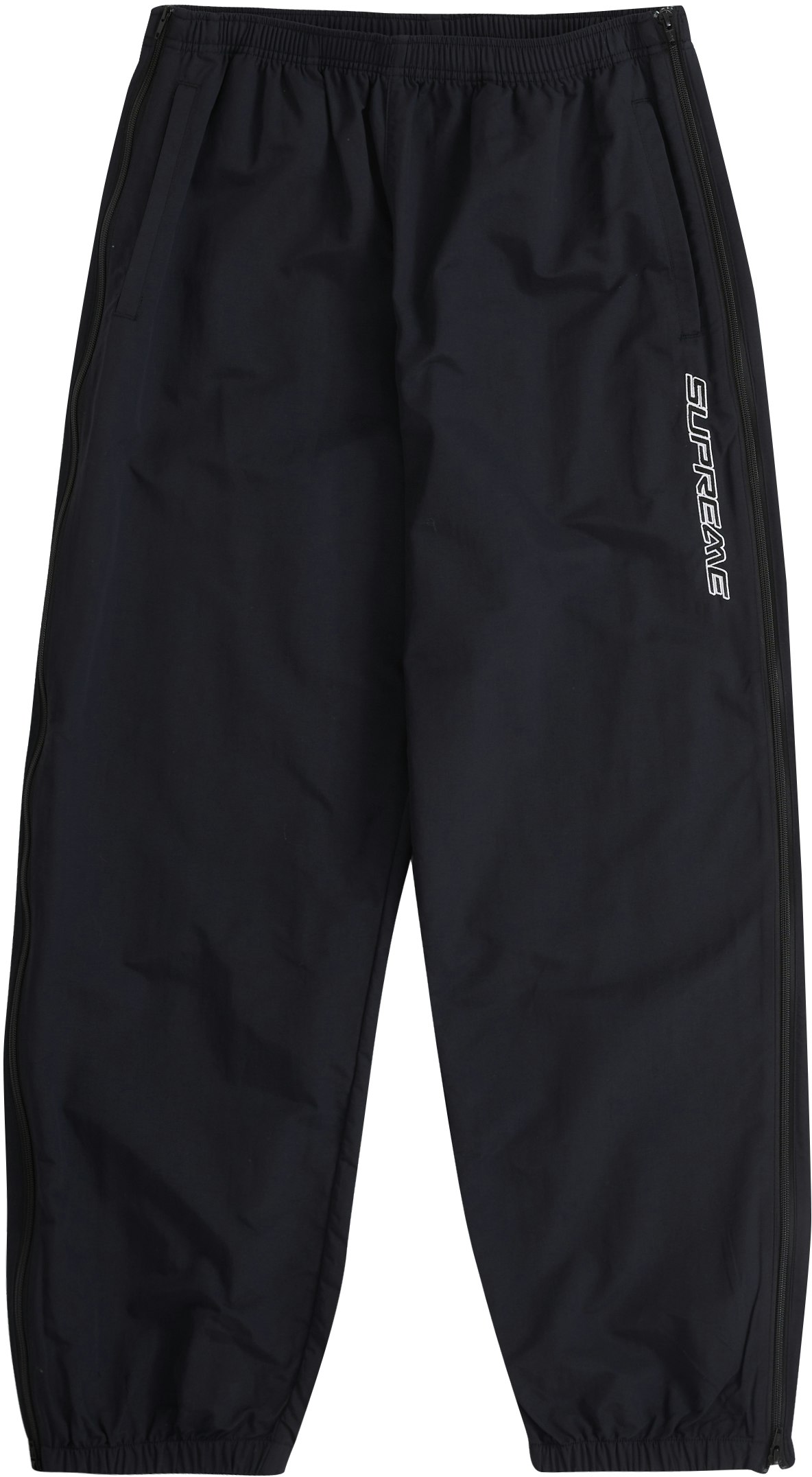 Supreme Full Zip Baggy Warm Up Pant Black - Novelship