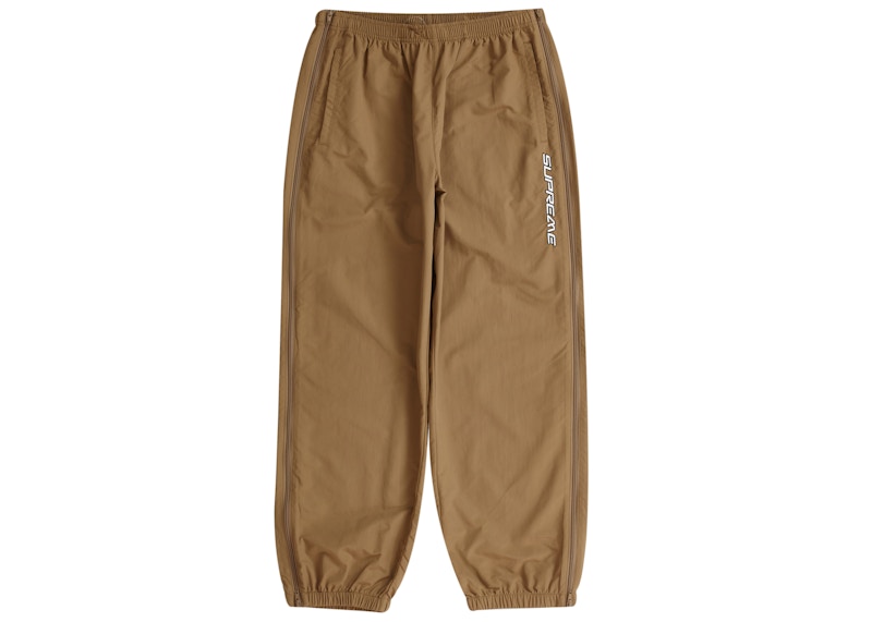 Supreme Full Zip Baggy Warm Up Pant Light Brown