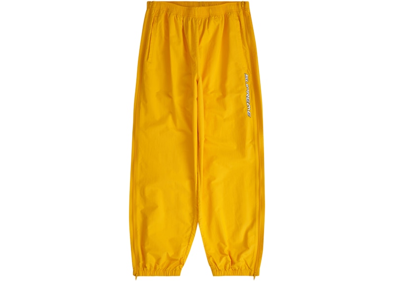 Buy Supreme Full Zip Baggy Warm Up Pant Yellow - Novelship