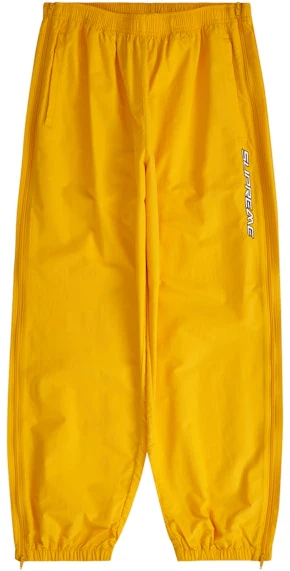supreme-full-zip-baggy-warm-up-pant-yellow