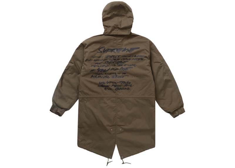 Lookbook 슈프림 퓨투라 피쉬테일 파카 올리브
