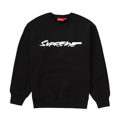 Supreme Futura Logo Crewneck Black