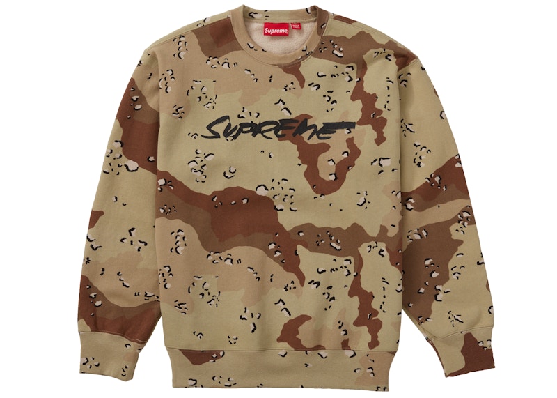 Supreme Futura Logo Crewneck Chocolate Chip Camo