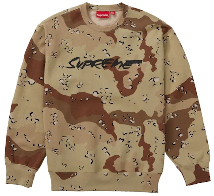 Supreme Futura Logo Crewneck Chocolate Chip Camo Buy Supreme Futura Logo Crewneck Chocolate Chip Camo