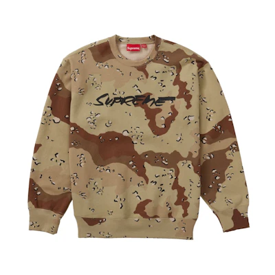 Supreme Futura Logo Crewneck Chocolate Chip Camo