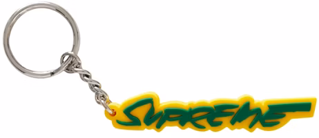 Supreme Futura Logo Keychain Yellow Supreme Futura Logo Keychain Yellow