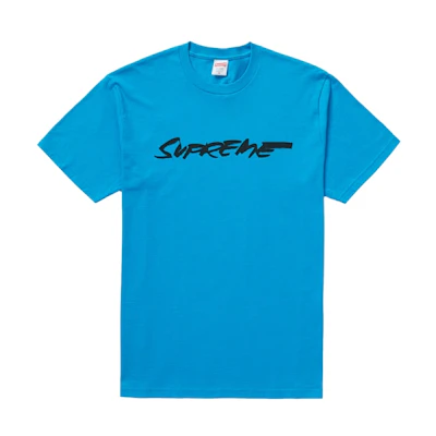 Supreme Futura Logo Tee Bright Blue