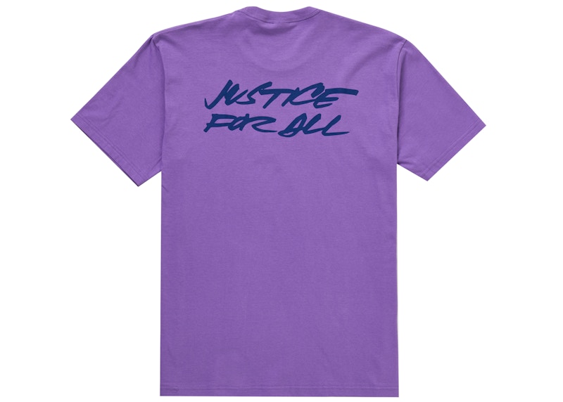 Supreme Futura Logo Tee Purple 圖 2