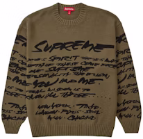 Supreme Futura Sweater Olive Supreme Futura Sweater Olive