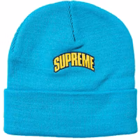 Supreme FW18 Crown Logo Beanie Cyan