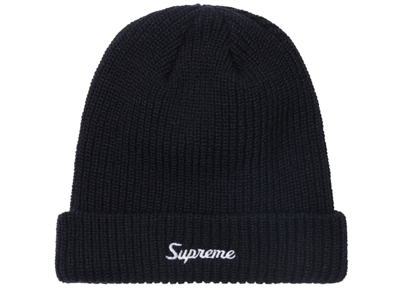 Buy Supreme FW18 Topi Beanie Longgar Navy