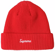 Supreme FW18 Loose Gauge Beanie Red Supreme FW18 Loose Gauge Beanie Red