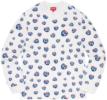 Supreme FW20 Week 10 Interstate Waffle Thermal Logo Crewneck Sweatshirt Unisex SUP-FW20-245 Buy Supreme FW20 Week 10 Interstate Waffle Thermal Logo Crewneck Sweatshirt Unisex SUP-FW20-245