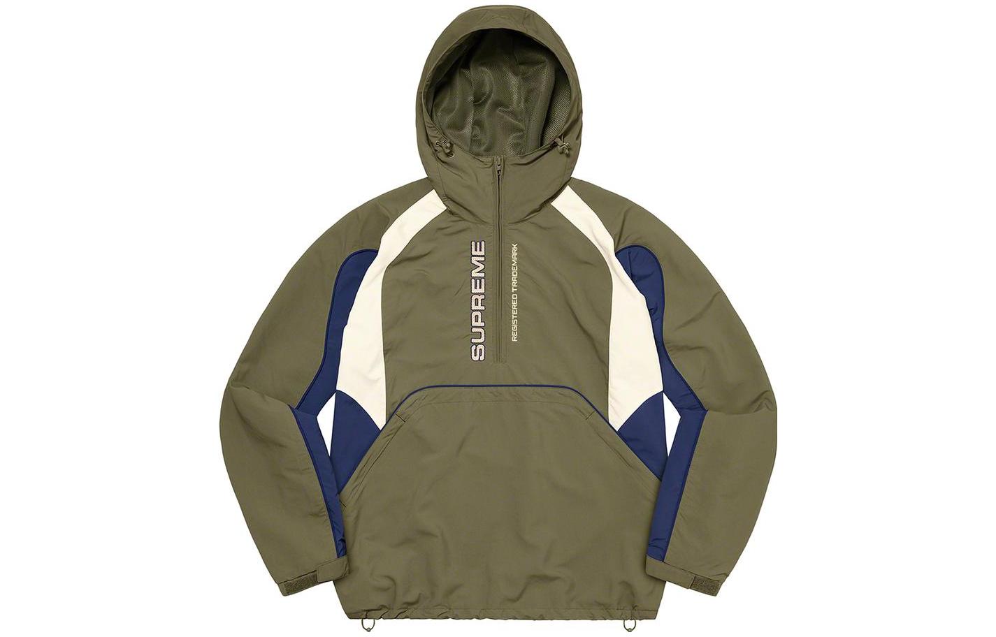 Supreme FW22 Week 11 Paneled Half Zip Pullover Multicolor Hoodie Unisex SUP-FW22-730