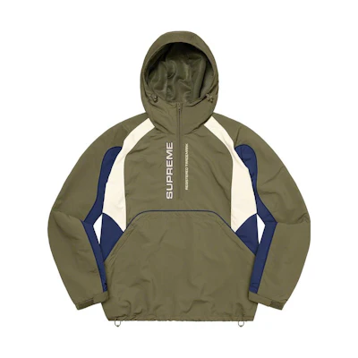 Supreme FW22 Week 11 Paneled Half Zip Pullover Multicolor Hoodie Unisex SUP-FW22-730