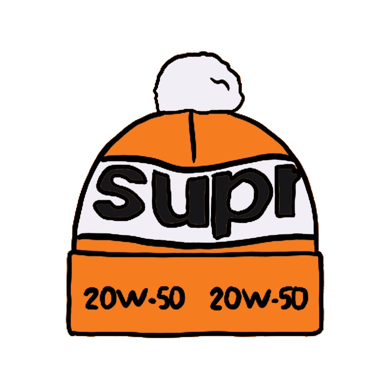 Supreme Garage Beanie Orange
