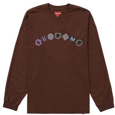 Supreme Geo Arc L/S Top Brown Buy Supreme Geo Arc L/S Top Brown