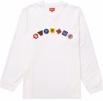Supreme Geo Arc L/S Top White Supreme Geo Arc L/S Top White