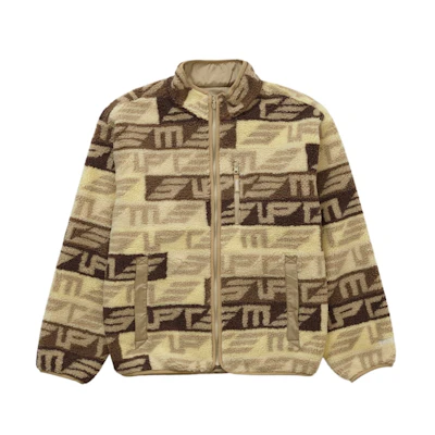 Supreme Geo Reversible WINDSTOPPER Fleece Jacket Tan