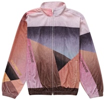 Supreme Geo Velour Track Jacket Pink Supreme Geo Velour Track Jacket Pink